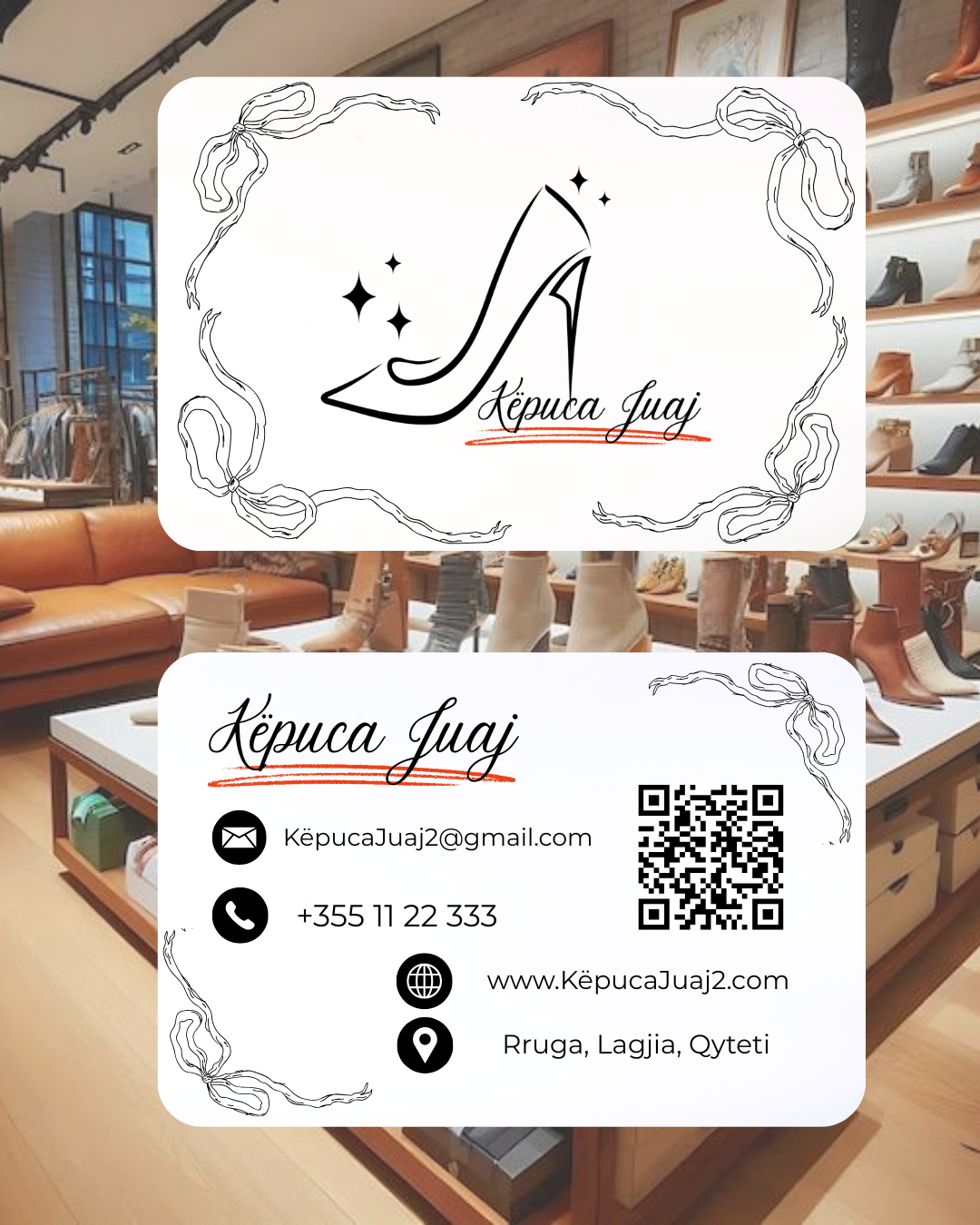 Shoe Store Business Card